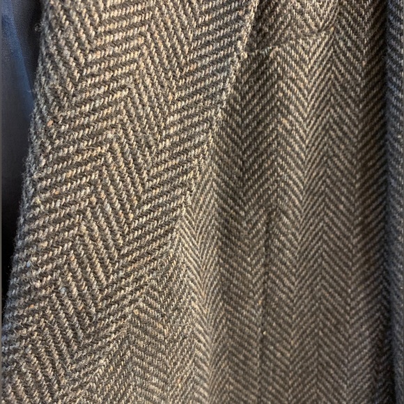Ejoven by Farrah Charcoal Gray Herringbone Tweed Mens Sport Coat Blazer Size 40R - Picture 3 of 9